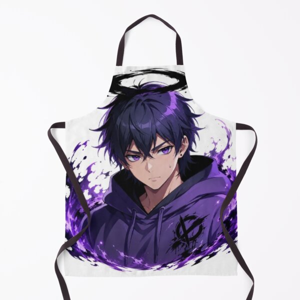 Item preview, Shadow Aura Anime Boy Sticker | Original Dark Fantasy Character designed and sold by MeowLoka ⭐⭐⭐⭐.