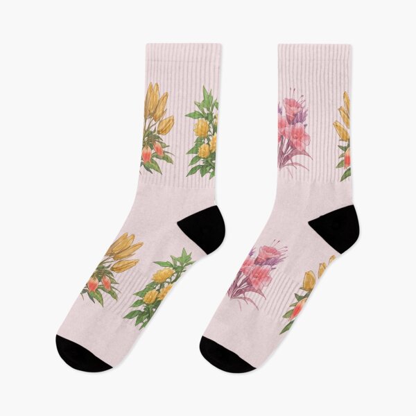Item preview, Vintage Botanical Wildflower Trio - Cottagecore Watercolor Floral Bouquet Set designed and sold by BLUESKY11a.