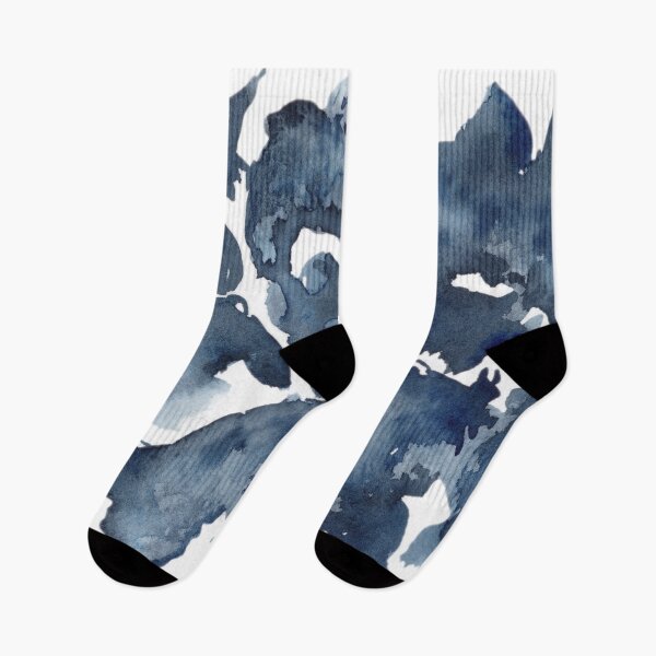 Item preview, Indigo Flow | Abstract Watercolor Painting designed and sold by DzinkaDreamArt.