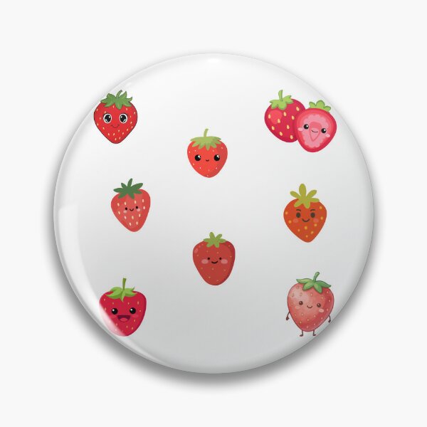 Item preview, Cute Happy Strawberries   designed and sold by silviaol.