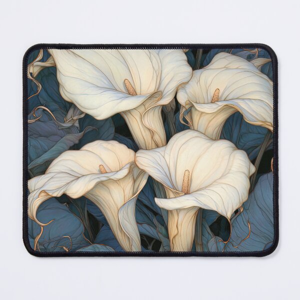 Item preview, Ivory Whispers in Midnight Blue designed and sold by bloorose.
