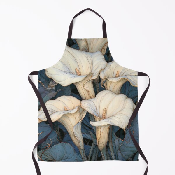 Item preview, Ivory Whispers in Midnight Blue designed and sold by bloorose.