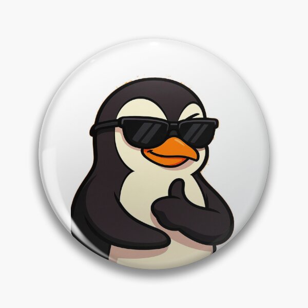 Item preview, Cartoon Penguin with Sunglasses and Thumbs Up designed and sold by galiatmatamu1.