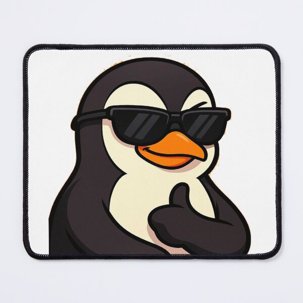 Item preview, Cartoon Penguin with Sunglasses and Thumbs Up designed and sold by galiatmatamu1.