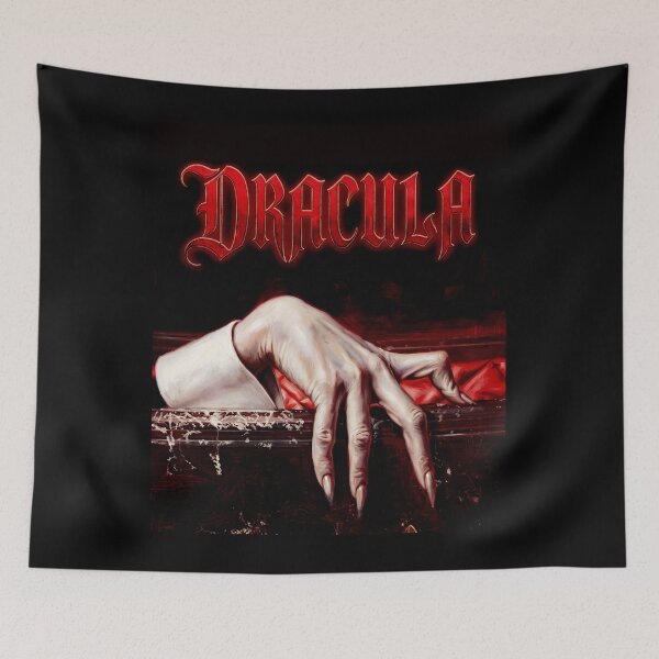 Item preview, Dracula Gothic Vampire Hand Coffin Vintage Horror Art designed and sold by iconiicc.