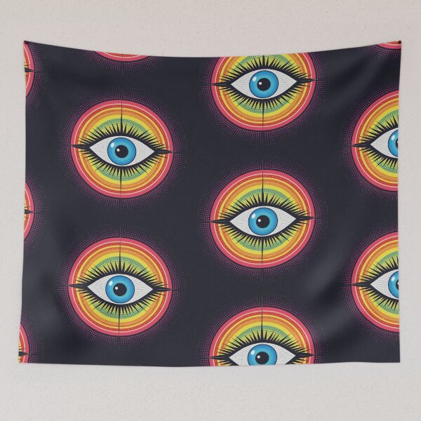 Item preview, Mystical third eye design - colorful swirling symbol designed and sold by RAMemory.