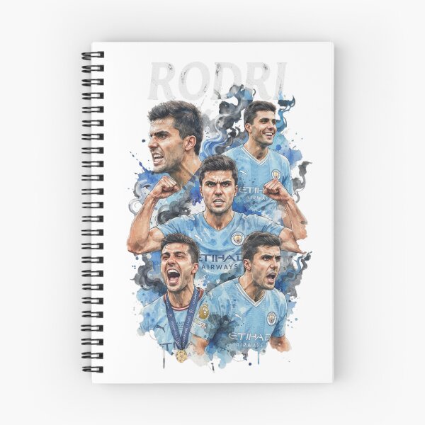 Item preview, Rodri Manchester City Watercolor Tribute Football designed and sold by annaarthk.