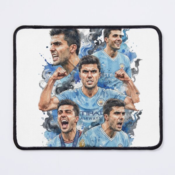 Item preview, Rodri Manchester City Watercolor Tribute Football designed and sold by annaarthk.