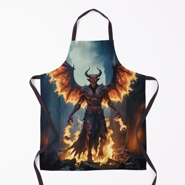 Item preview, Fire Demon with Burning Wings designed and sold by TroviTutto.
