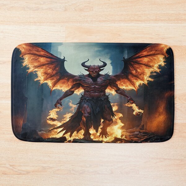 Item preview, Fire Demon with Burning Wings designed and sold by TroviTutto.
