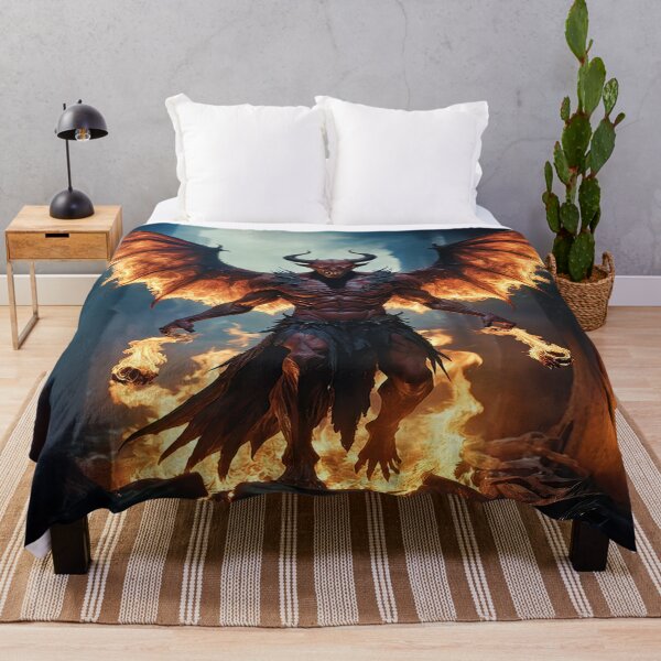 Item preview, Fire Demon with Burning Wings designed and sold by TroviTutto.