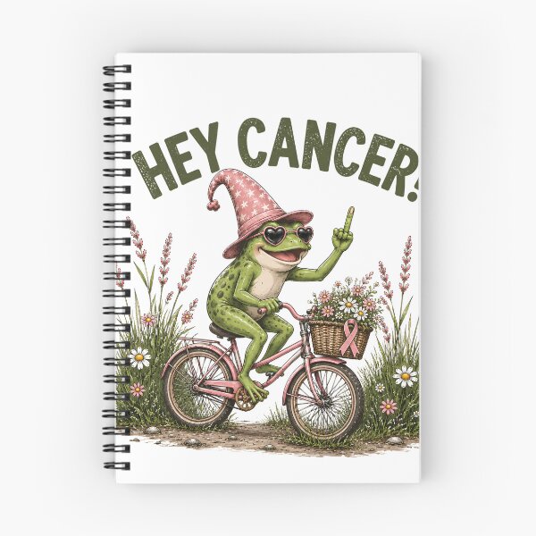 Item preview, Hey Cancer Frog Warrior Awareness Bold Graphic designed and sold by VGAfanatic.