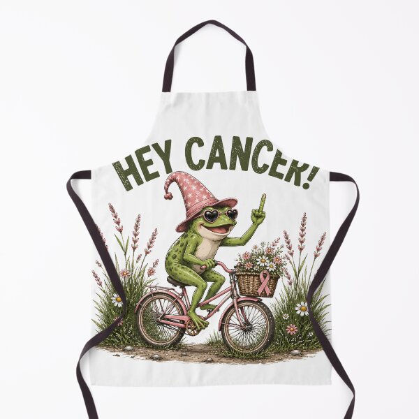 Item preview, Hey Cancer Frog Warrior Awareness Bold Graphic designed and sold by VGAfanatic.