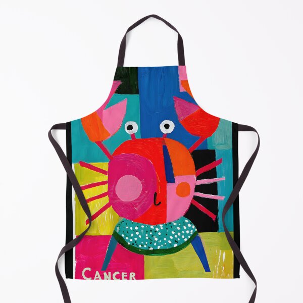 Item preview, Cancer Zodiac Crab Reimagined with Bold Geometric Colors and Contemporary Astrology Wall Art designed and sold by OlfactoART Studio.