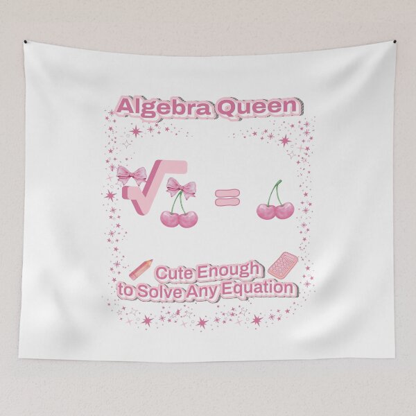 Item preview, Algebra Queen Cute Math Girl Coquette Cherry Back to School Equation Student T-Shirt designed and sold by Daily Mood Studio.