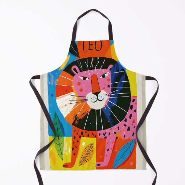 Item preview, Expressive Lion Portrait with Bold Geometric Patterns and Vibrant Contemporary Animal Wall Art designed and sold by OlfactoART Studio.