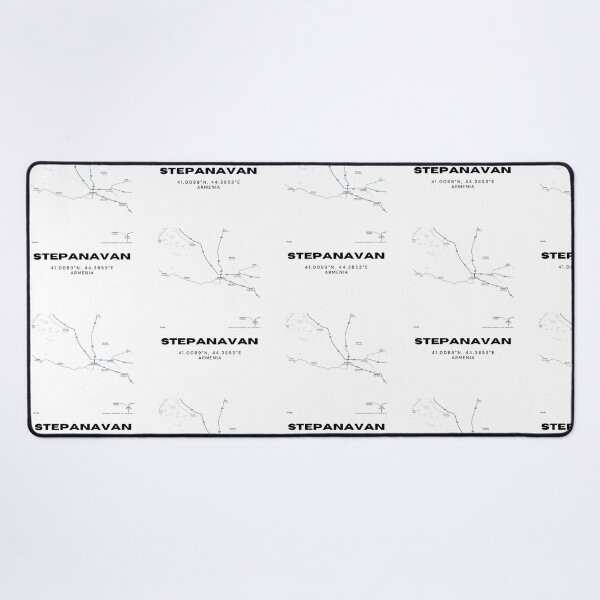 Item preview, Stepanavan Armenia Minimalist City Map with Coordinates | Black and White Street Map Art Print designed and sold by RM-Journey.
