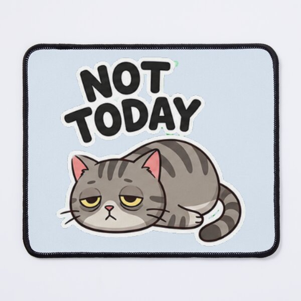 Item preview, Not today Sloth Cat Cute Tabby designed and sold by BestBayCA.