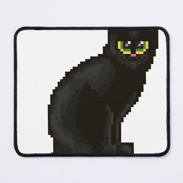 Item preview, Black cat pixel art designed and sold by GraphicWorlds.
