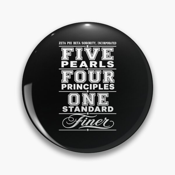 Item preview, Zeta Phi Beta Sorority Incorporated - Five Pearls - Four Principles - One Standard - Finer designed and sold by a2ungugu.