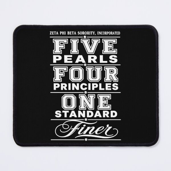 Item preview, Zeta Phi Beta Sorority Incorporated - Five Pearls - Four Principles - One Standard - Finer designed and sold by a2ungugu.