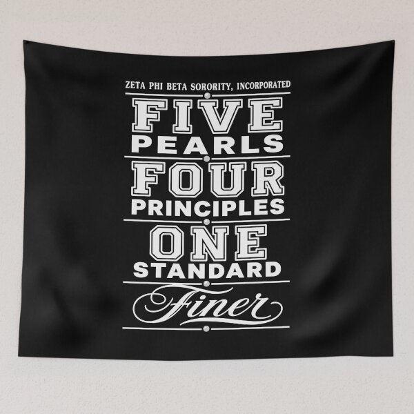 Item preview, Zeta Phi Beta Sorority Incorporated - Five Pearls - Four Principles - One Standard - Finer designed and sold by a2ungugu.