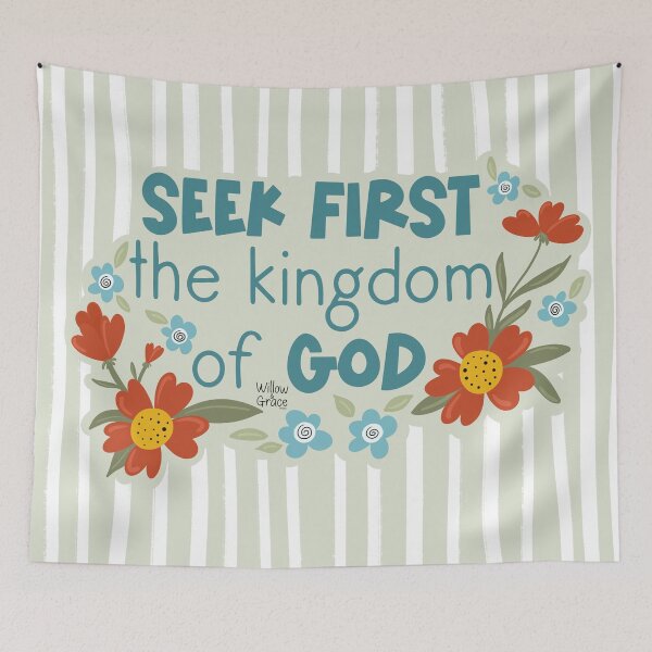 Item preview, Seek First HIS Kingdom designed and sold by Willow & Grace Designs.