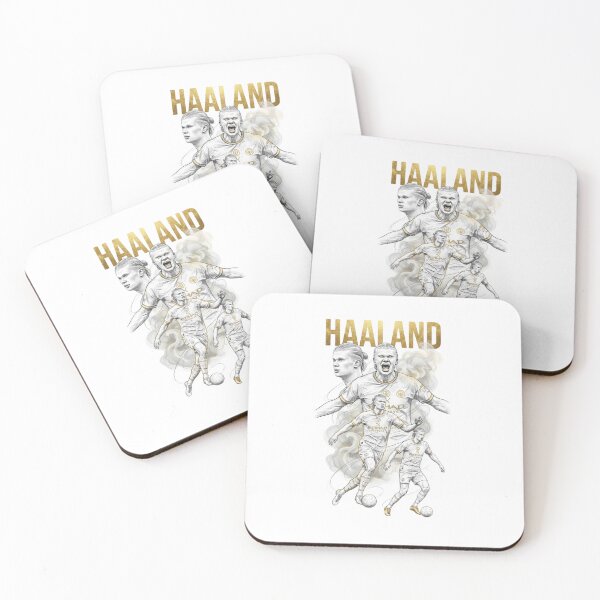 Item preview, Erling Haaland Gold & Sketch Manchester City Football Graphic designed and sold by annaarthk.