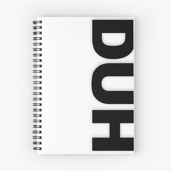 Item preview, DUH — Black Minimal Bold Type Statement designed and sold by WORDPAUSE.