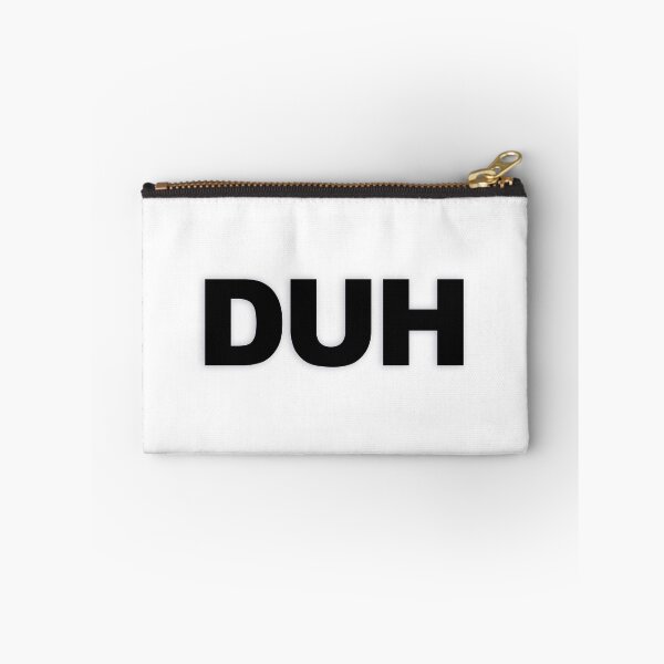 Item preview, DUH — Black Minimal Bold Type Statement designed and sold by WORDPAUSE.