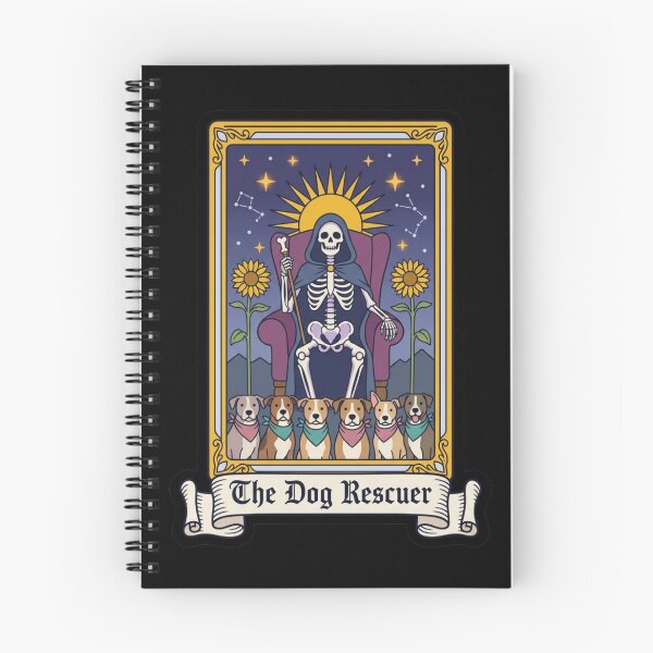 Item preview, Funny Tarot Skeleton - The Dog Rescuer designed and sold by Travelslightly.
