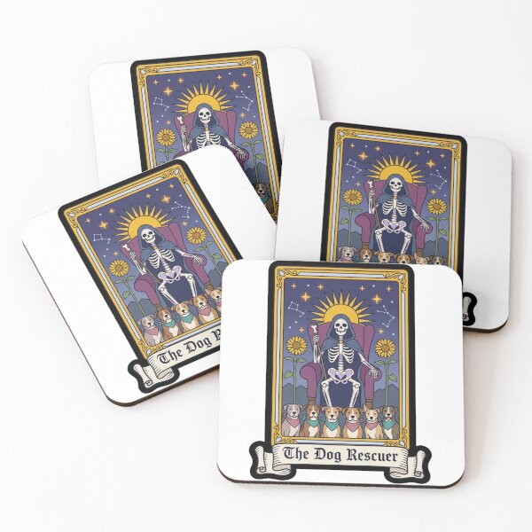 Item preview, Funny Tarot Skeleton - The Dog Rescuer designed and sold by Travelslightly.