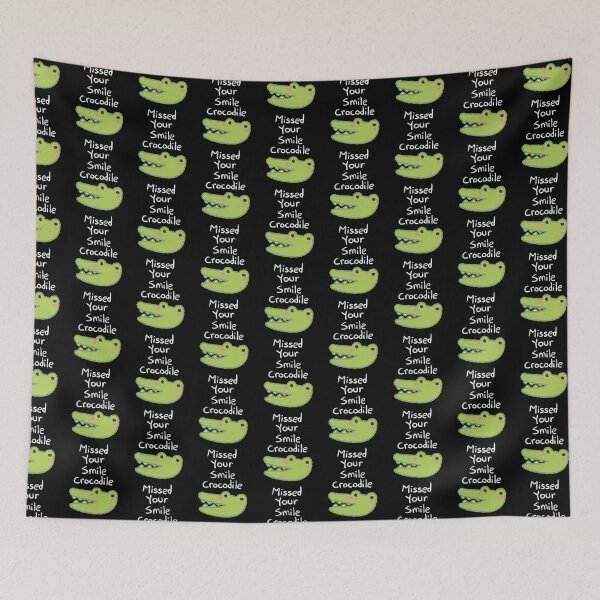 Item preview, Missed Your Smile Crocodile A Fun Design For Kids and School designed and sold by DarkRelicStudio.