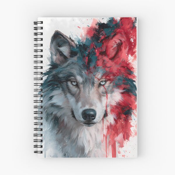 Item preview, Watercolor Wolf Paint Splash Wild Animal Art designed and sold by FrostyFrisby.