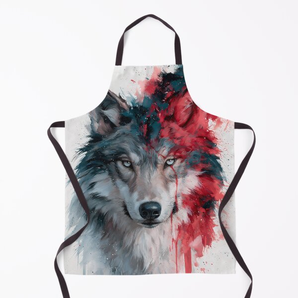 Item preview, Watercolor Wolf Paint Splash Wild Animal Art designed and sold by FrostyFrisby.