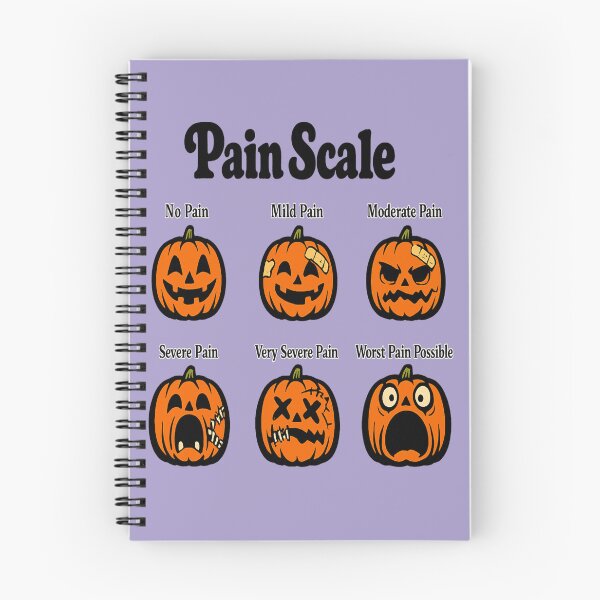 Item preview, Halloween Pumpkin Pain Scale for Nurses designed and sold by POD DYNASTY | Original Print On Demand T-Shirt Graphics.