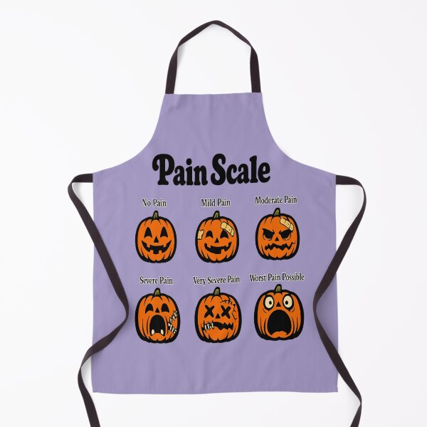 Item preview, Halloween Pumpkin Pain Scale for Nurses designed and sold by POD DYNASTY | Original Print On Demand T-Shirt Graphics.