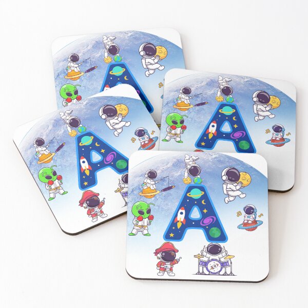 Item preview, Space Astronaut Alphabet Letter A Monogram designed and sold by BoldcreationsM.