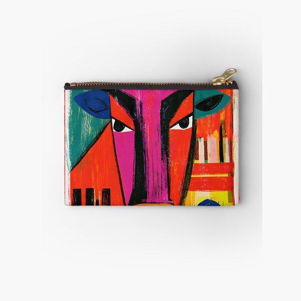 Item preview, Taurus Zodiac Bull in Bold Abstract Geometry with Vibrant Contemporary Astrology Wall Art designed and sold by OlfactoART Studio.