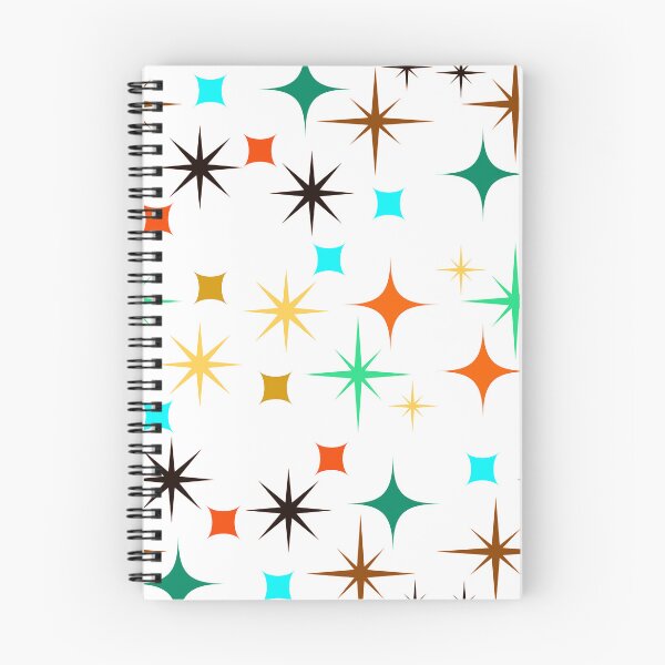 Item preview, Mid-Century Modern 1950's Colorful Starburst Designs Pattern  designed and sold by DEC02.