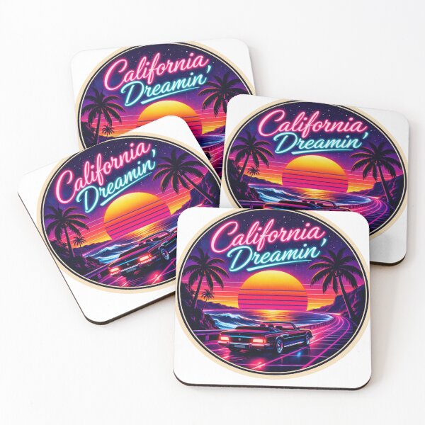 Item preview, California Dreamin' - Retro Synthwave Sunset designed and sold by Navarro-Vintage.