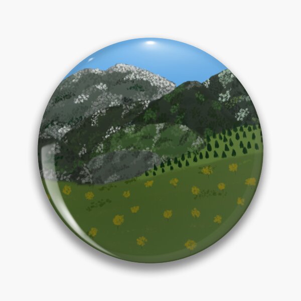 Item preview, Green mountain landscape scenery - Digital art designed and sold by NotsoCreativeArtistJazz.
