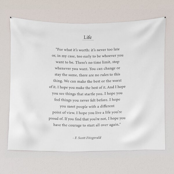 Item preview, For what its worth - F. Scott Fitzgerald designed and sold by corbrand.
