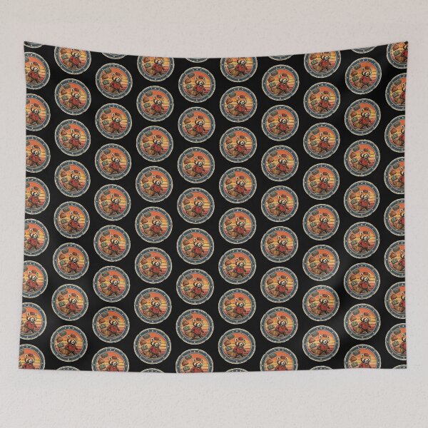 Item preview, Retro Anti-Gravity Bellhop Red Panda Vintage Badge designed and sold by DuckOddity.
