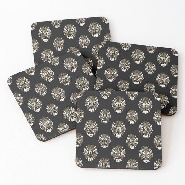 Item preview, Chinese opera art deco style black, white and gold designed and sold by citimonster.