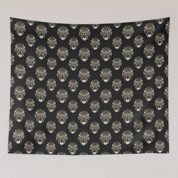 Item preview, Chinese opera art deco style black, white and gold designed and sold by citimonster.