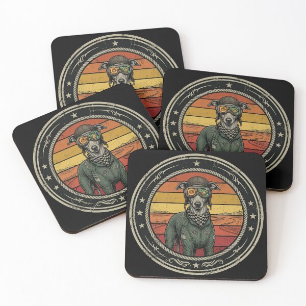 Item preview, Retro Cyber Racer Greyhound Vintage Badge designed and sold by DuckOddity.