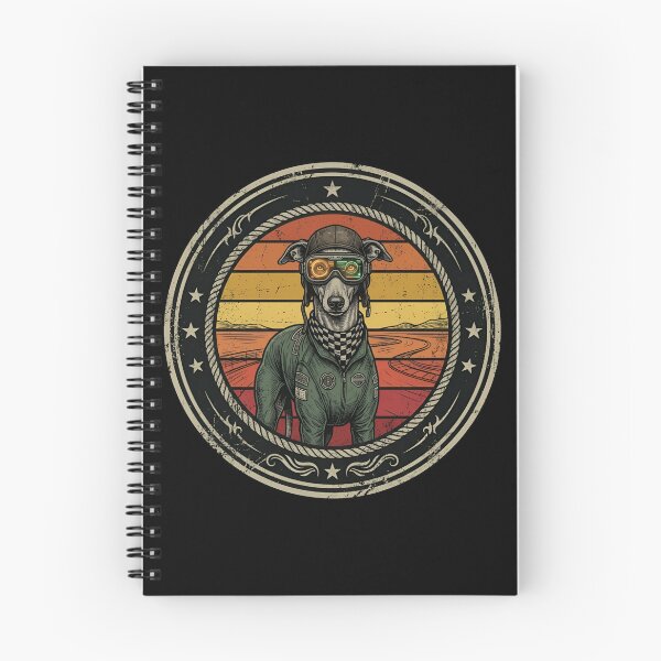 Item preview, Retro Cyber Racer Greyhound Vintage Badge designed and sold by DuckOddity.
