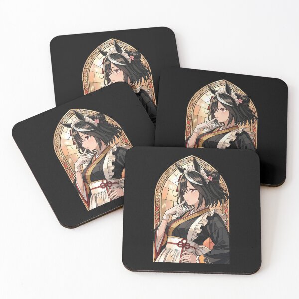 Item preview, Kitasan Black Uma Musume Elegant Stained Glass Kimono designed and sold by mildaclairmo.