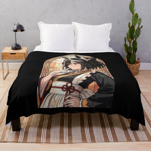 Item preview, Kitasan Black Uma Musume Elegant Stained Glass Kimono designed and sold by mildaclairmo.